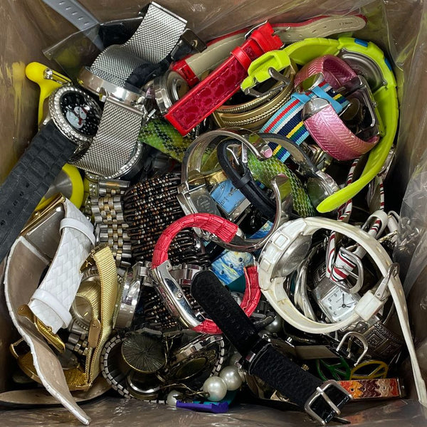 11.2 lb Grab Box of Untested Fashion Watches