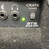 CRATE BT15 Black Corded 15W 1x8 Bass Combo Guitar Amplifier - TESTED