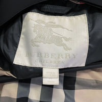 Toddler's BURBERRY Children Black Down Filled Nova Check Puffer Jacket Sz 2Y