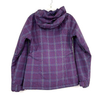 Wmns BURTON Purple Plaid Cool Flavors DryRide Snowboarding Ski Jacket Sz S