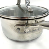 Cuisinart Classic Induction Ready 1 QT Small Stainless Steel Pot with Lid