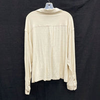 NWT Wmns GIMMICKS by Buckle Beige Lace Overlay Button Up Top Sz XL MSRP$62.95