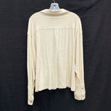 NWT Wmns GIMMICKS by Buckle Beige Lace Overlay Button Up Top Sz XL MSRP$62.95