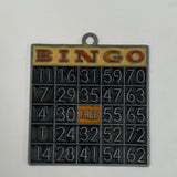 Pair of Gambling Themed Suncatcher Metal Hangings - Bingo, Casino