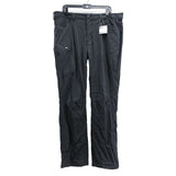 NWT Mens EDDIE BAUER Black Fleece Lined Rainer Outdoor Pants Sz 38x32 MSRP$89.99