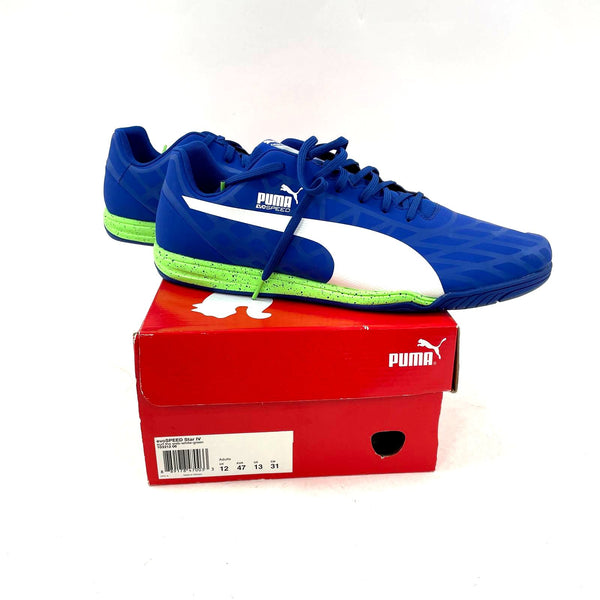 Men's Blue & Green Puma evoSPEED Star IV Sneakers - US Size 13