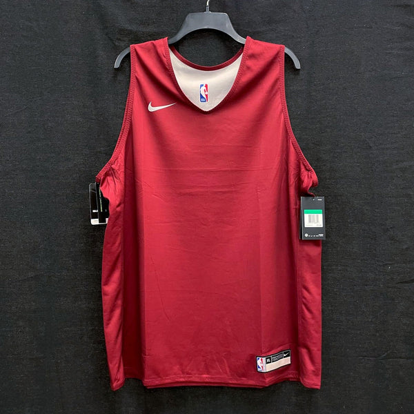 NWT Mens NIKE NBA Authentics Maroon Red Basketball Tank Jersey Sz XL MSRP$72