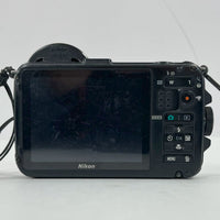 Nikon COOLPIX AW100 16MP Orange Waterproof Digital Camera - TESTED