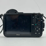 Nikon COOLPIX AW100 16MP Orange Waterproof Digital Camera - TESTED