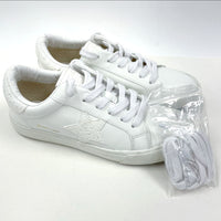 Vintage Havana White Star Sneakers with Pearl Accents Women's 6.5 w/ Extra Laces