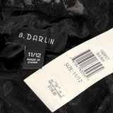 NWT B.Darlin Black Sequin Embroidered Short Fit & Flare Dress Women’s Sz 11/12