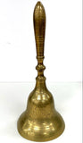 Etched Handheld 12” Brass Bell