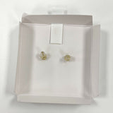 New Sterling Silver & 18K Gold Plate Enamel Terrier w/ Hearts Post Earrings .9g