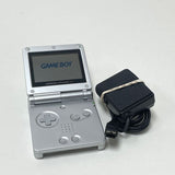 Nintendo GameBoy Advance SP, Silver, System w/ Charger, Works-TESTED