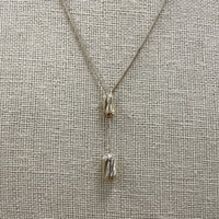 925 Sterling Silver Adjustable Y- Necklace 18 Inch