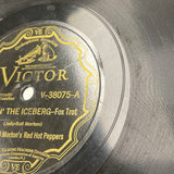 Jelly-Roll Morton 'Burnin' The Iceberg/Tank Town Bump' Victor 38075 Jazz 78 V++