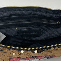 Steve Madden 'Queen' Gold Sequin Clutch