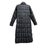 Wmns THE NORTH FACE Down Fill Black Long Quilted Mock Neck Coat Jacket Sz S