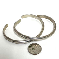 Set of 2 Sterling Silver LMc USA Cuff Bracelets, 31.45g