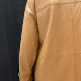 Wmns Vintage NEW ENGLAND SPORTSWEAR CO. Brown Genuine Leather Duster Coat No Sz