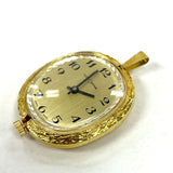 Gold Tone CustomTime Pendant Watch Swiss Made, Working/Runs