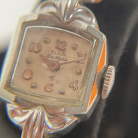 Antique Ladies Elgin Deluxe Watch 10 K White G.F. Not Working W/ Original Box