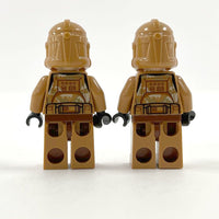 2x LEGO Star Wars sw0606; Clone Trooper (Phase 2) - Geonosis Camouflage, Scowl
