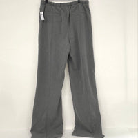 NWT Gap Grey Wide Leg Elastic Waist Trouser Pants Women’s Sz M Tall