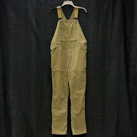 Wmns REI COOPERATIVE Army Green Canvas Workwear Bib Overalls Sz 10