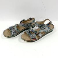 L'Artiste Spring Step Jeolina Grym Floral Sandals Women's Size 10