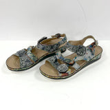 L'Artiste Spring Step Jeolina Grym Floral Sandals Women's Size 10
