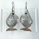 925 Sterling Silver Catch Of The Day Fish Dangle Earrings