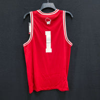 NWT Mens UNDER ARMOUR Red Wisconsin Badgers #1 Basketball Jersey Sz S MSRP$95