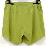 Lululemon Wasabi Green Fast and Free Lined 6” Short Men’s Sz L