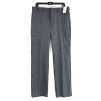 NWT Mens EXPRESS Wool Blend Gray Herringbone Straight Leg Dress Pants Sz 34x32