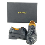 Chamaripa Men's 7.5 cm Black Elevator Derby Dress Shoes - Size 10