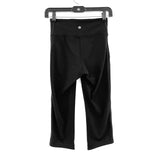 Wmns LULULEMON Black Squad Goals Crop Athletic Capri Leggings Sz 4