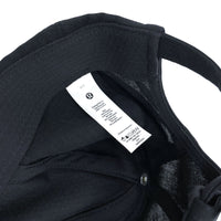Wmns LULULEMON Black Logo Embroidered Baller Hat Baseball Cap OS