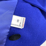 Girls Vintage ROTHSCHILD Wool Blue Long Peter Pan Collar A-Line Pea Coat Kids 10