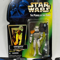 1997 3 pc Star Wars 'Power Of The Force' Mini Action Figures Lot