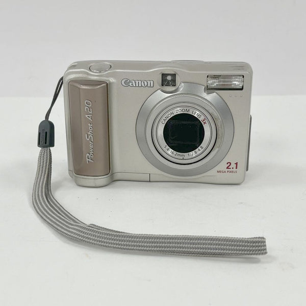 Canon PowerShot A20 PC1007 Compact Digital Camera 2.1MP No Memory Card - TESTED