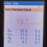 14K Yellow Gold 18" CZ Birthstone Ring Charm Necklace w Bead Spacers, 2.84g