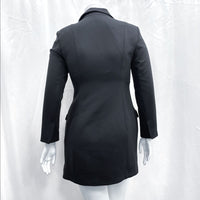 NWT Wmns ZARA Black Short Corset Blazer Jacket Dress Sz XL