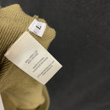 NWT Wmns BELLA DAHL Linen Olive Green Knit Wide Leg Cropped Pants Sz L MSRP$194