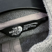 Wmns THE NORTH FACE Gray Partial Zip Lightweight Fleece Sweatshirt Sz M