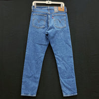 NWT Wmns LEVI'S Blue Premium Denim High Rise Wedgie Tapered Jeans Sz 27 MSRP$98