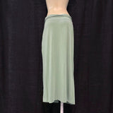 NWT Wmns by ANTHROPOLOGIE Sage Green Slit Long Casual Maxi Skirt Sz M MSRP$108