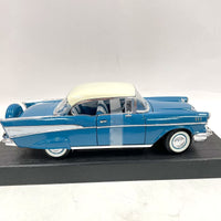 Road Legends 1957 Blue/White Chevrolet Bel Air 1:18 Die Cast Scale Car Model