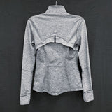Wmns LULULEMON Gray Heather Define Jacket Zip Up Athletic Sweater Sz 6