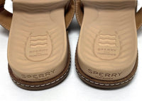 Sperry Plushwave Copper & Brown Leather Sandals Women’s Sz 9M